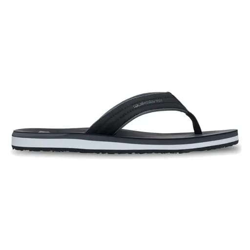 Quiksilver Carver Nubuck Ανδρικές Δερμάτινες Σαγιονάρες EQYL100060-KVJ2 Μαύρο