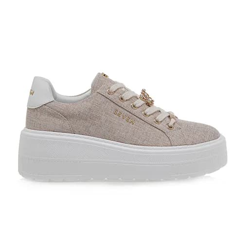 Γυναικεία sneakers Seven 812-19R LT BEIGE CANVAS WHITE U119R81232I5 μπεζ