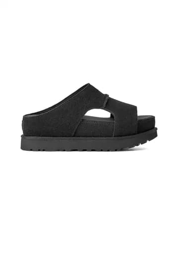 UGG ΠΑΠΟΥΤΣΙΑ ΠΑΝΤΟΦΛΕΣ GOLDENSTAR HI CUTOUT SLIDE ΣΟΥΕΤ LOGO ΜΑΥΡΟ