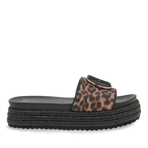 Γυναικεία Flatforms Exe H7082B-23 Λεοπάρ Μαύρο U421A223378G