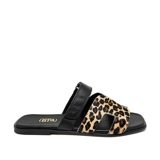 Bigshoes GA0111-01 Δερμάτινo Σανδάλι Μαύρο