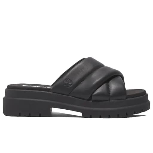 Γυναικεία Ανατομικά Δερμάτινα Πέδιλα Timberland London Vibe Slide TB0A63QZW021 Μαύρα