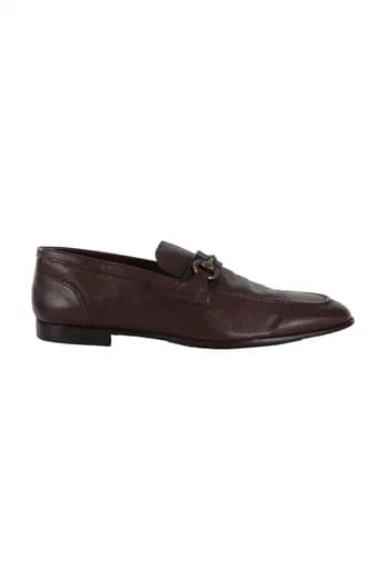MARCO FERRETTI ΠΑΠΟΥΤΣΙ LOAFER ΚΑΦΕ-ΜΠΛΕ