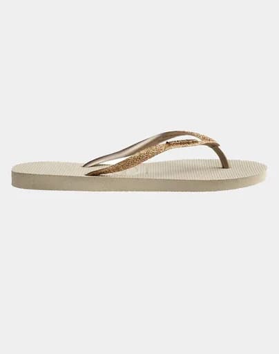 HAVAIANAS SLIM GLITTER II ΣΑΓΙΟΝΑΡΕΣ 4146975-9177 Ecru