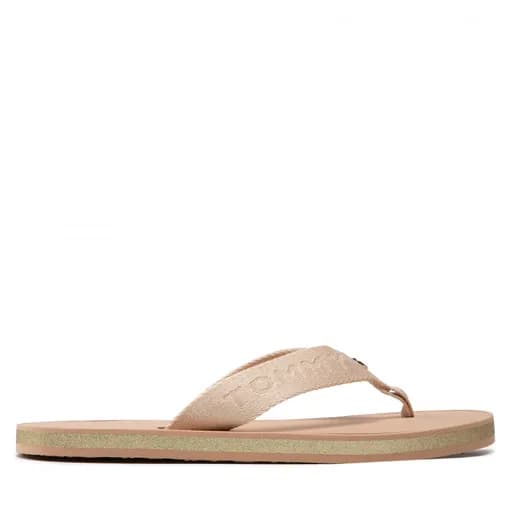 Γυναικείες Σαγιονάρες Tommy Hilfiger Beach Sandal FW0FW06423 ABR Μπεζ