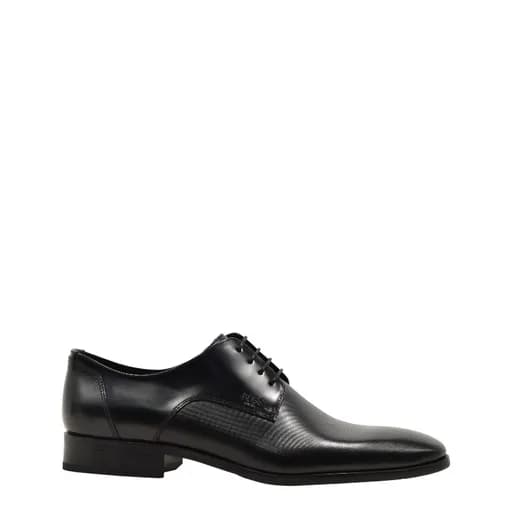 Ανδρικά παπούτσια BOSS D7513 BLACK POINT μαύρο δέρμα
