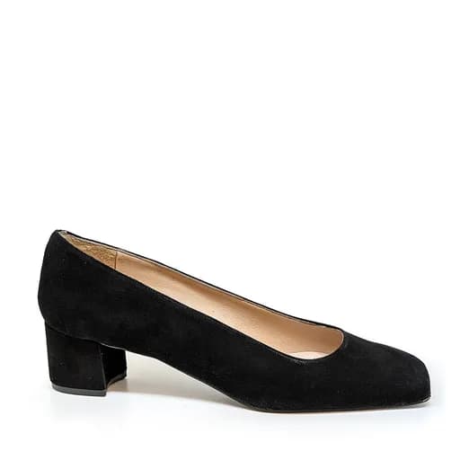 Bigshoes MX9131-01 Δερμάτινη Γόβα Μαύρη 5.5cm