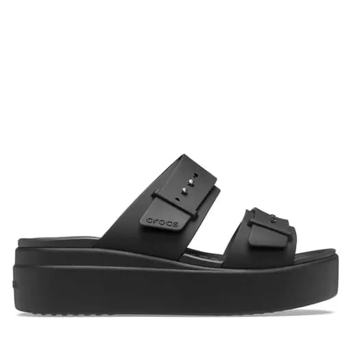 Γυναικείες Παντόφλες Crocs Brooklyn Sandal Lowwdg 207431 001 Μαύρες