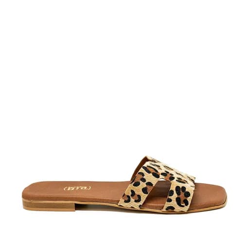 Bigshoes GA0121-35 Δερμάτινο Σανδάλι Λεοπάρ