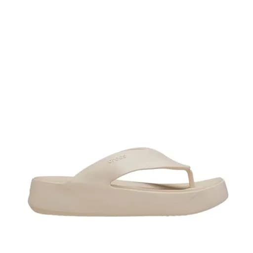 Crocs Platform 209410-160 Σαγιονάρα Εκρού