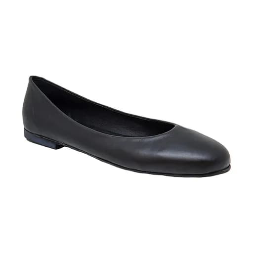 Bigshoes GA1132-01 Δερμάτινη Μπαλαρίνα Μαύρη