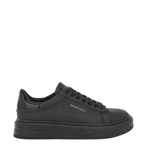 Ανδρικά sneakers Renato Garini 068-700 BLK PRINT 3917-1/BLK PATENT/BLK OUTSOLE V5700068252V μαύρο