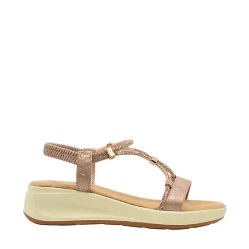 Γυναικεία πέδιλα Seven 512-89Q NUDE METALLIC W489Q512306E χρυσό