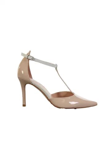 ZINDA ΠΑΠΟΥΤΣΙΑ ΠΕΔΙΛΑ SHINY ΛΟΥΣΤΡΙΝΙ ΜΕ ΛΕΥΚΕΣ ΛΕΠΤΟΜΕΡΕΙΕΣ ΡΟΖ