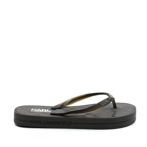 Γυναικείες Monogram Σαγιονάρες Γκρι Karl Lagerfeld KL81013-GREY