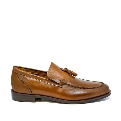 Bigshoes KL37302-09 Δερμάτινο Μοκασίνι Ταμπά