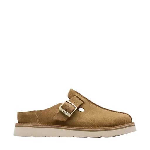 Γυναικεία mules Clarks Solsbury Mule 26184168 μπεζ δέρμα καστόρ