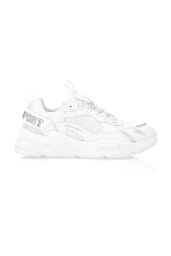 PLEIN SPORT ΠΑΠΟΥΤΣΙΑ SNEAKERS RUNNER TRACK-KING CORE//GEN.X.05 LOGO ΛΕΥΚΟ