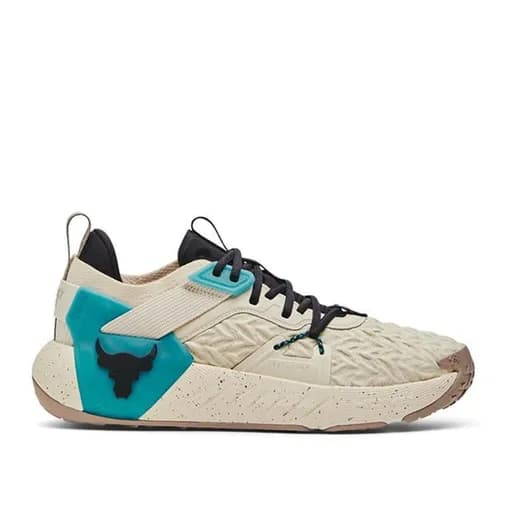 Under Armour Ua Project Rock 6 3026534-200 Sneaker Μπεζ Τιρκουάζ