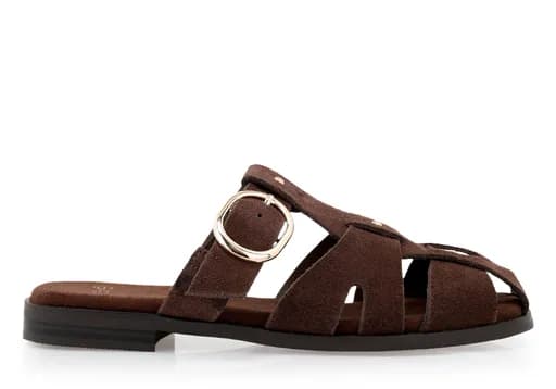 Γυναικεία Flat Σανδάλια Exe YB25C35-1 Καφέ Καστόρι W403R3511504