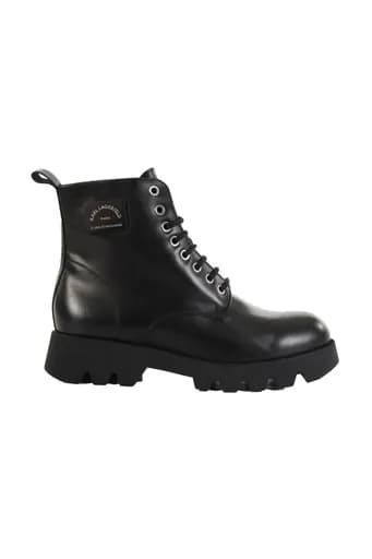 KARL LAGERFELD ΠΑΠΟΥΤΣΙΑ ΜΠΟΤΑΚΙ MID LACE BOOT ΜΑΥΡΟ