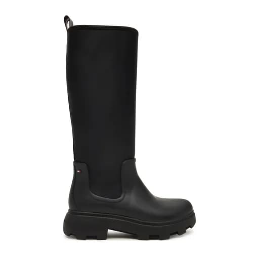Γυναικείες Γαλότσες Tommy Hilfiger Rainboot Warm Lining FW0FW08973-BDS Μαύρες