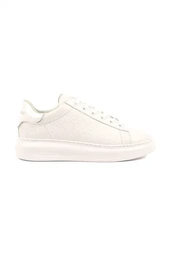 KARL LAGERFELD ΠΑΠΟΥΤΣΙΑ SNEAKERS KAPRI EMBOSS REPEAT ΛΕΥΚΟ