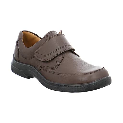 Jomos 40620344355 Ανατομικό Δερμάτινο Comfort Casual Καφέ