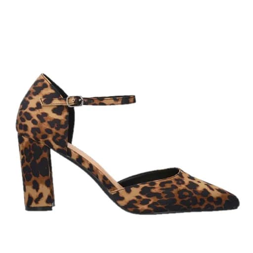 Andres Machado 6053-20 Γόβα Λεοπάρ 7cm