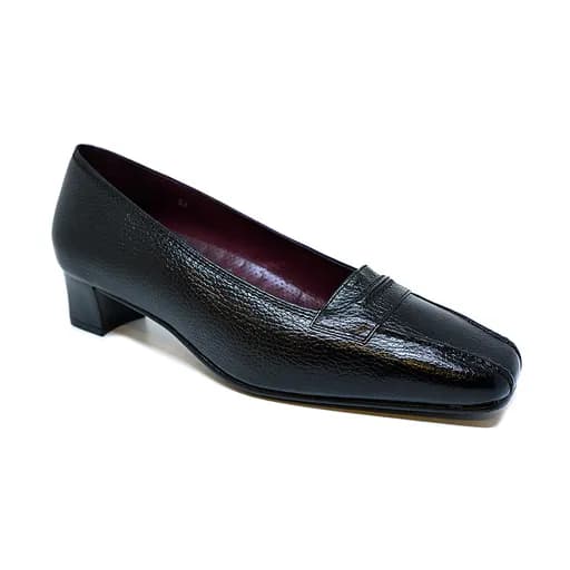 Piesanto 8001-01 Ανατομική Δερμάτινη Γόβα Μαύρη 4,5cm