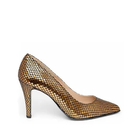Bigshoes MX9120-06 Γόβα 8cm Χρυσό