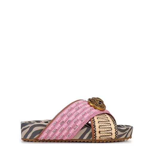 Πέδιλα-Σανδάλια γυναικεία Kurt Geiger Ρόζ 3973157999 Chelsea Cross Strap 262
