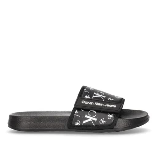 Παιδικες Παντόφλες Slides Calvin Klein Αγόρι V3B0-80634-1172 999 Μαύρες (28-34)