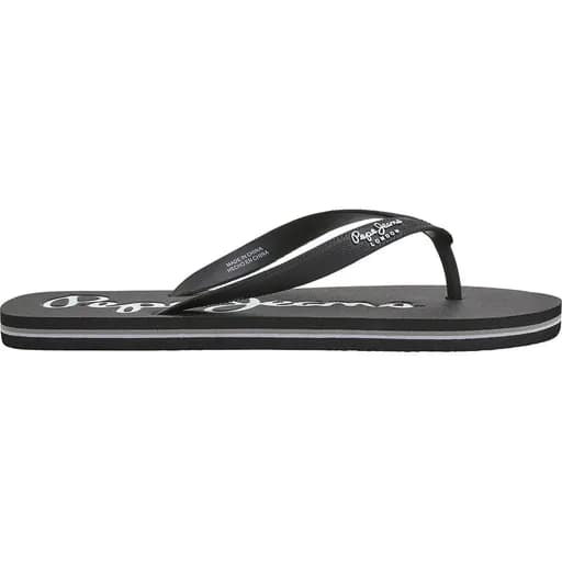 Pepe Jeans Ανδρικές Σαγιονάρες Bay Beach Basic PMS70128-999 Μαύρο