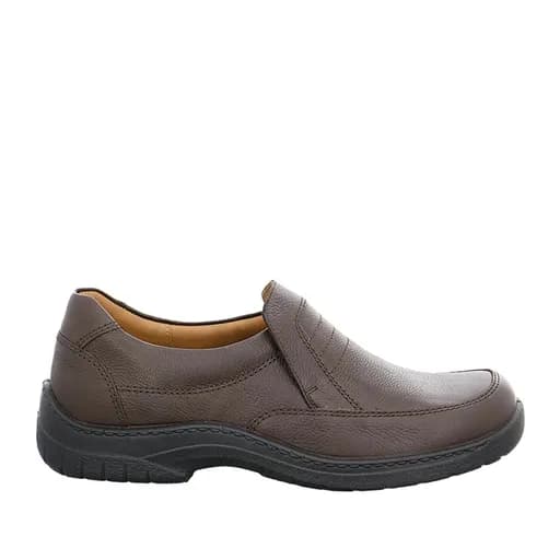 Jomos 40620144355 Ανατομικό Δερμάτινο Comfort Casual Καφέ