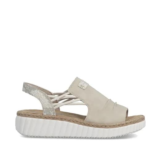 Rieker 69262-62 Ανατομικά Πέδιλα 4.4cm Μπεζ