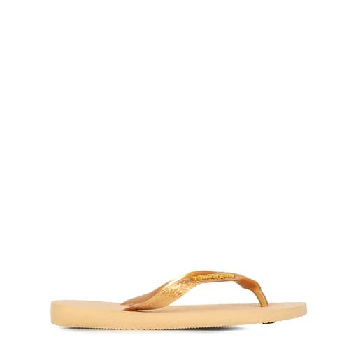 Σαγιονάρες γυναικείες Havaianas Χρυσό 4127244-0570 Havaianas Top Logo Metallic 262