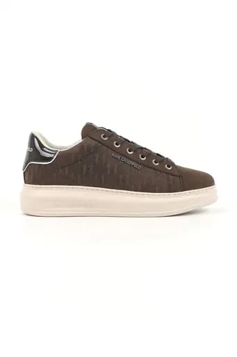 KARL LAGERFELD ΠΑΠΟΥΤΣΙΑ SNEAKERS MONOGRAM EMBOSS KAPRI ΚΑΦΕ