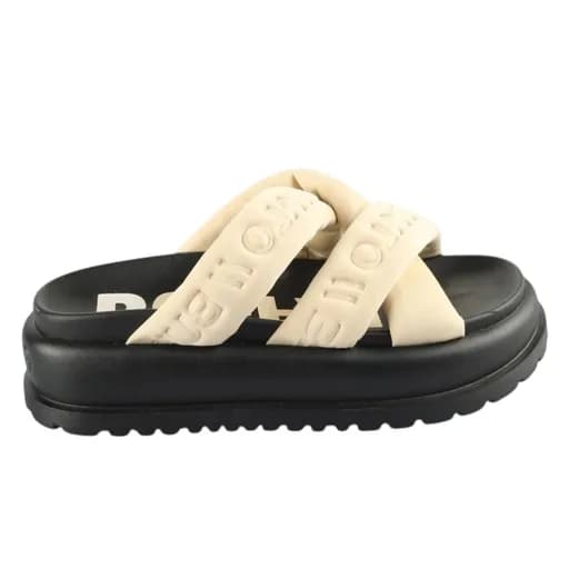 Γυναικεία Σανδάλια Flatforms Buffalo Palma Cross 1602278 Cream/Black