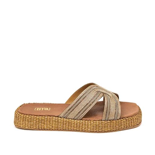 Bigshoes GA0310-39 Δερμάτινο Σανδάλι Χαλκός