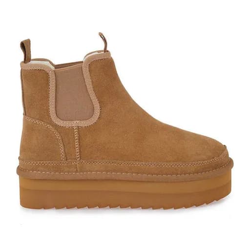 Γυναικεία Δερμάτινα Μποτάκια Exe EX2034-15 Ταμπά Καστόρι V371S4152534