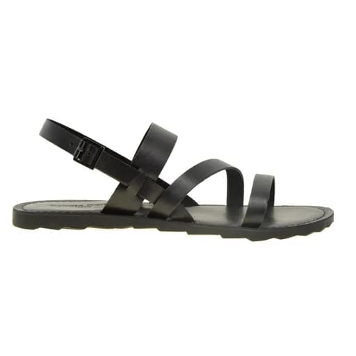 Ανδρικά πέδιλα Renato Garini 494 ΜΑΥΡΟ ΔΕΡΜΑ Κ22 DE3494 BLACK LEATHER μαύρο δέρμα