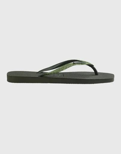 HAVAIANAS HAV. SQUARE GLITTER 4148102-4896 DarkOliveGreen