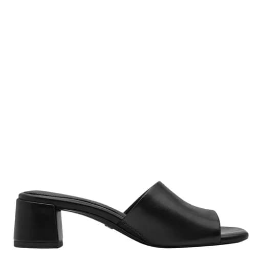 Γυναικεία mules Tamaris 1-27204-42 001 μαύρο δέρμα