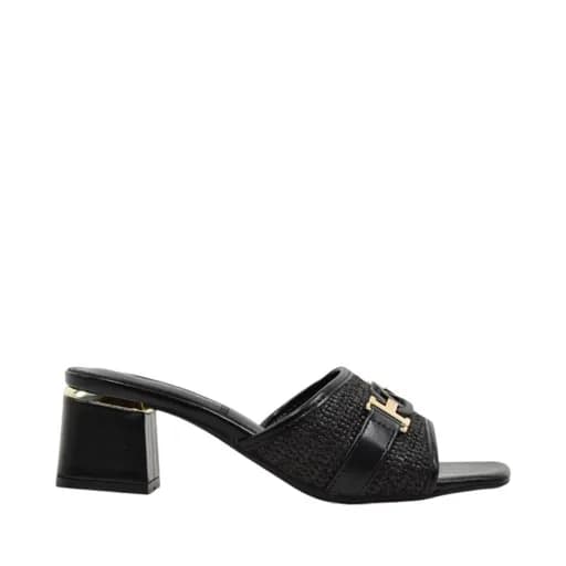 Γυναικεία mules Seven 013-56H BLACK W456H01336E5 μαύρο