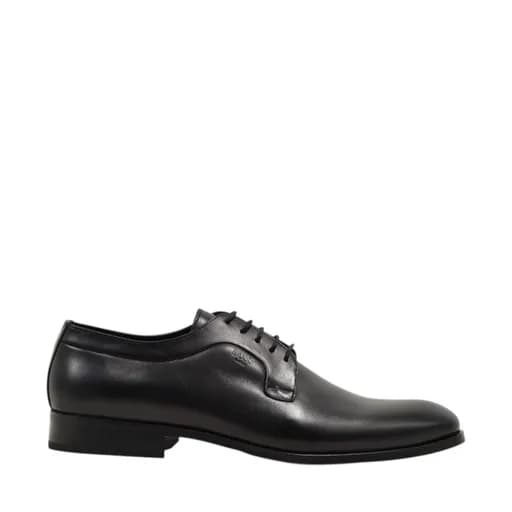 Ανδρικά παπούτσια BOSS D7521 BLACK DIAMONT μαύρο δέρμα