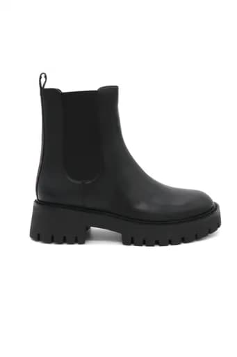 MICHAEL KORS ΠΑΠΟΥΤΣΙΑ ΜΠΟΤΑΚΙΑ ASHER FLAT BOOTIE LOGO KAΦΕ / MAYΡΟ
