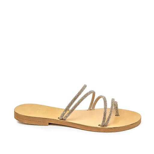 Bigshoes GA0116-N06 Δερμάτινο Σανδάλι Χρυσό