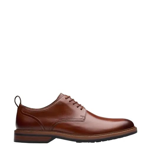 Ανδρικά παπούτσια Clarks Aldwin Lace 26183252 ταμπά δέρμα