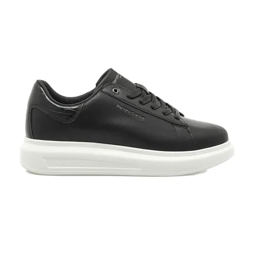 Ανδρικά sneakers Renato Garini 904 MARCELLO-9-024VFG ΜΑΥΡΟ ΚΡΟΚΟ ΦΛΩΡΕΝΤΙΚ T570090431G5 μαύρο